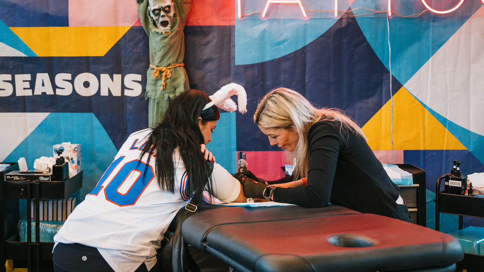 Tattoo parlour at Seasons Halloween